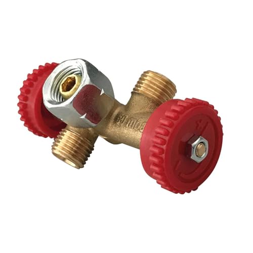 Enders® Doppelabzweigventil 50mbar 1/4 LH #1120, Silber