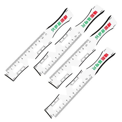 JEWEDECO 4 Teiliges Pupillenabstandslineal Zum Messen Des Pd Lineals Pupillenabstandsmesser Für Optometristen Multifunktions Pupillometer Pupillenabstandslineal Pd Messlineal