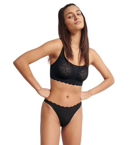 sloggi Damen Zero Feel Bliss String, Black, S