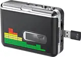 USB-Kassettenspieler, Konverter von Band zu MP3, tragbarer Musik-Player, Walkman, Kassettenkonverter zu MP3, mit Kopfhörern, kein PC erforderlich