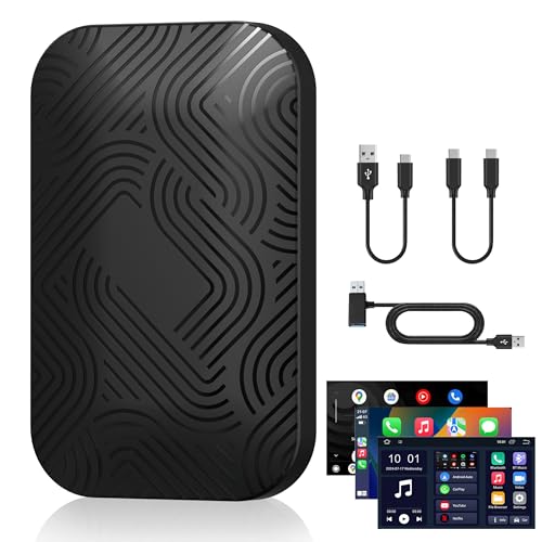 Pashlysh Play2Video Pro AI Box, Drahtloser CarPlay & Android Auto Adapter