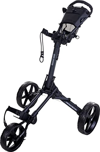 Fast Fold Square Golfwagen mit 3 Rädern, Charcoal/schwarz, Einheitsgröße