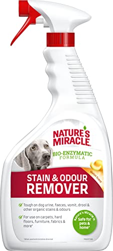 Nature’s Miracle Flecken- & Geruchsentferner Hund - Enzymreiniger für die einfache Beseitigung von Verschmutzungen, Geruchsneutralisierer mit Melonenduft, 946 ml