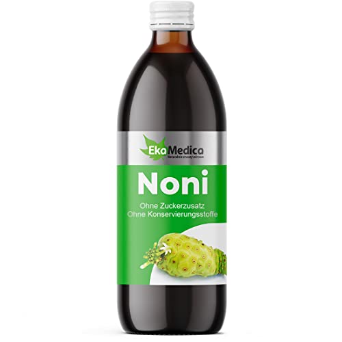 EkaMedica® NONI/Indische Maulbeere Nahrungsergänzungsmittel - Natürlich Rein Saft - Ohne Zuckerzusatz Konservierungsstoffe Duftstoffe (1000 ml)