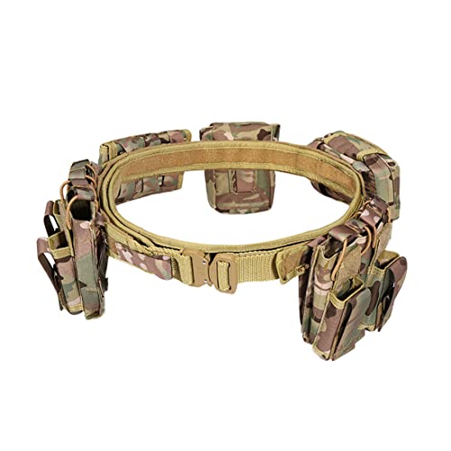 DAN DISCOUNTS Taktischer Gürtel, Militär Arbeitsgürte, Unisex Gürtel taktisch mit Taktisches Zubehör 5 in 1, Armee Security Warrior Belt für Draussen Sportarten Camping, (00QFQ3HSI16H333VMD1N)
