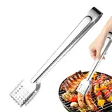 Grillwurstwendezange zum Kochen, Grillküchenzange aus Edelstahl,Wurst BBQ Kochen Drehen Grillzange - Hitzebeständige Hot-Dog-Grillzange für Buffets, Hochzeiten, Grillabende