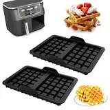 Waffeleinsatz,Silikon Belgische Waffelform,HeißLuftfritteuse Zubehör,Air Fryer Accessories,Belgische Waffeln,Kompatibel mit AF400EU, AF451EU, und SL400EU,Belgische Waffeln Zubehör