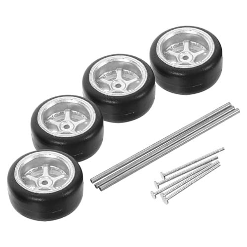 GARVALON 1satz Spielzeug Auto Reifen Ersatzteile Für Modellautos Räder Für Rennwagen Einfache Installation Vielseitig Einsetzbar Stabil Und Langlebig