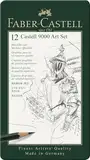 Faber-Castell 119065 - Bleistift Castell 9000, 12er Art Set, Inhalt: 8B - 2H