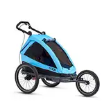 TAXXI ELITE One Cyan| Anhänger | Buggy | Jogger | Multifunktionaler Kinderwagen | Alleskönner für ein| Flexibles Travelsystem | 3-in-1