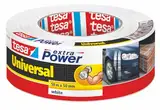 tesa extra Power Universal Gewebeband - Gewebeverstärktes Ductape zum Reparieren, Befestigen, Bündeln, Verstärken oder Abdichten - Weiß - 50 m x 50 mm