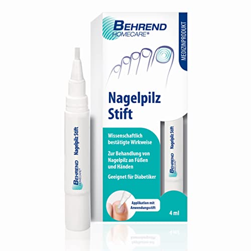 Behrend Homecare – Nagelpilz Stift für eine schnelle Nagelpilzbehandlung bei Pilzinfektionen – Lack für Finger- & Fußnägel – Medizinprodukt mit wissenschaftlich bestätigter Wirkweise