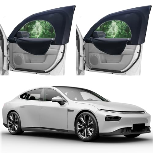 2pcs Autofenstertöne, Sonnenschutz -Wärme -Isolierfenster bedeckt Autoschutzvorhänge für Reisen, Camping, Nickerchen, Schlafen, vorne