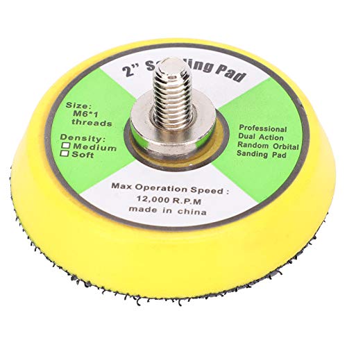 50mm/2in Schleifscheibe Polierpad Luftschleifer Schleifpad Schleifen Polieren Schleifscheibe für Sandpapiermaschine ABS Durchmesser 50mm