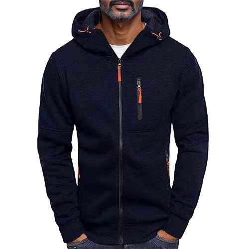 Darringls Hoodie Herren Kapuzenpullover 2024 Winter Warm Freizeit Pullover Langarm Kordelzug Sweatshirt Männer Kapuzenpulli Hooded Sweat