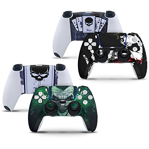 2 x Joker Playstation 5 PS5 Controller Skins Full Wrap Vinyl Sticker