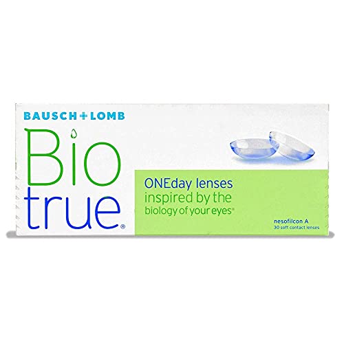 Biotrue Bausch und Lomb Biotrue ONEday Tageslinsen, sphärische Kontaktlinsen, weich, 30 Stück / BC 8.6 mm / DIA 14.2 / 5.5 Dioptrien