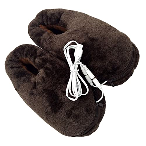 COLLBATH Warmer Fußwärmer Elektrisch Beheizte Fußschuhe Heizschuhe Bequemes Material