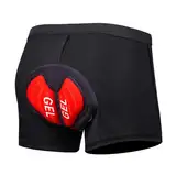 Lancry Radlerhose Herren, Atmungsaktiv Fahrradhose Herren Gepolstert, Schnelltrocknend Radunterhose Herren 5D Gepolstert Radfahren Unterwäsche (XL)