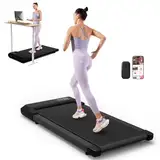 Superun Walking Pad max 159 KG/136 KG, Laufband für Zuhause mit Trainingseinheit, Leise Laufband Schreibtisch mit App und Multiplayer-Rennstrecke