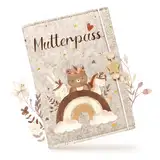 Mutterpasshülle aus Filz für Deutschen Mutterpass, Mutterpass-Schutzhülle zur Aufbewahrung von Impfpass usw,Süßes Geschenk für Schwangerinen und Zukunftige Mütter Sonne