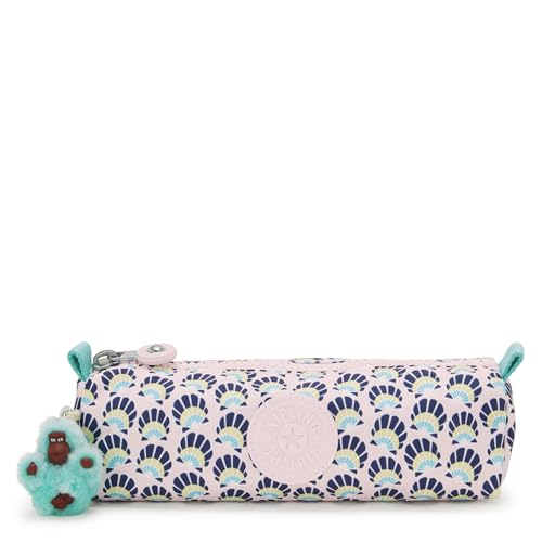 Kipling Freedom Medium pencase, Pouches, Cases, Geo Shell (Blue)