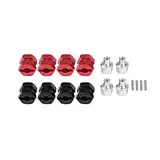 4 Stücke RC Auto Radnabe Adapter, RC Rad Hex Hub Metall Adapter für Hsp Redcat Fernbedienung Crawler Upgrade Teil(12 mm)