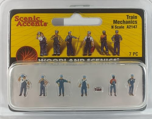 Woodland Scenics A2147 Zugmechaniker Zugreparatur Loks Waggons Figuren Spur N 1:160 Train Mechanics