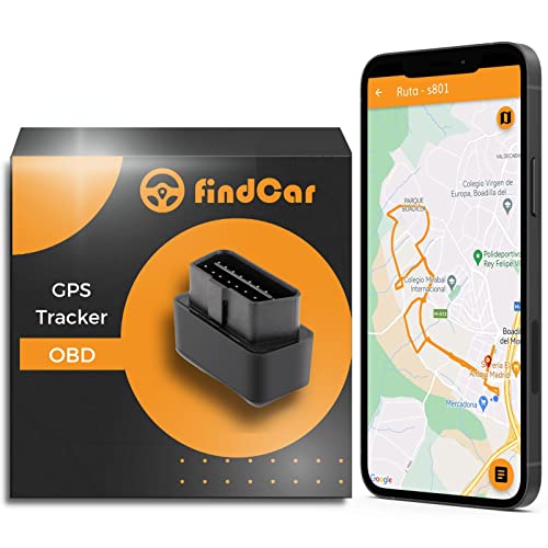 findCar OBD - GPS-Autofinder mit App für Motorrad und andere Fahrzeuge Einfache Installation | Echtzeitortung | Geschwindigkeitswarnungen | Anti-Diebstahl | Geofence | GPS-Tracker pro Auto