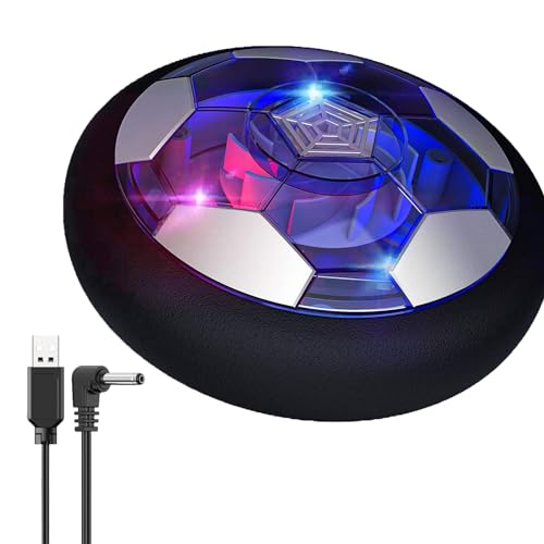 NIWWIN Air Power Fußball,Hover-Fußball, Wiederaufladbar Hover Ball mit LED-Lichtern, Spielzeug für drinnen und draußen für Kinder 3–12 Jahren.