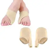 Zehenschutz Kleiner Zeh,Hallux Valgus Zehenspreizer Korrektur Bunion Corrector mit Gel Pad Kleiner Zehenschutz Socken Hallux Valgus Bandage Bunion Ballenpolster Zehenbandage Zehenkorrektur Separator