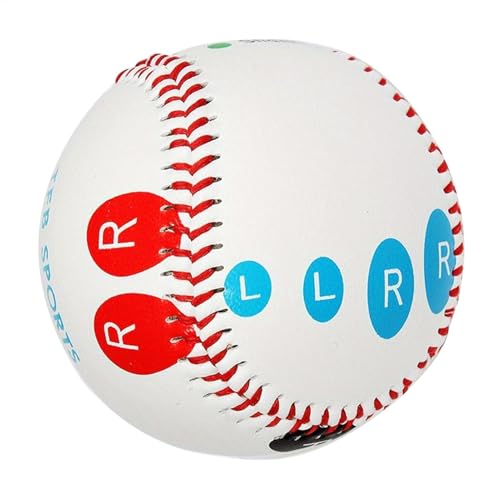 9 Zoll Pitch Trainings Baseball - Baseball Pitch Trainingsball 9 Zoll Trainings Baseball,Baseball mit farbcodierten Fingerplatzierungsmarkierungen für | Anfänger zum Erlernen mehrerer Pitching-Griffe