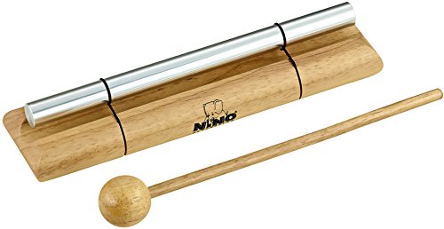 Nino Percussion Energy Chimes Musikinstrument – Groß – inklusive Schlägel – für Kinder ab 3 Jahren – Holz und Aluminium, Natur (NINO579L)