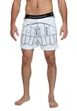 Star Wars Stormtrooper Armor Print Adult White Boxer Shorts (Small)