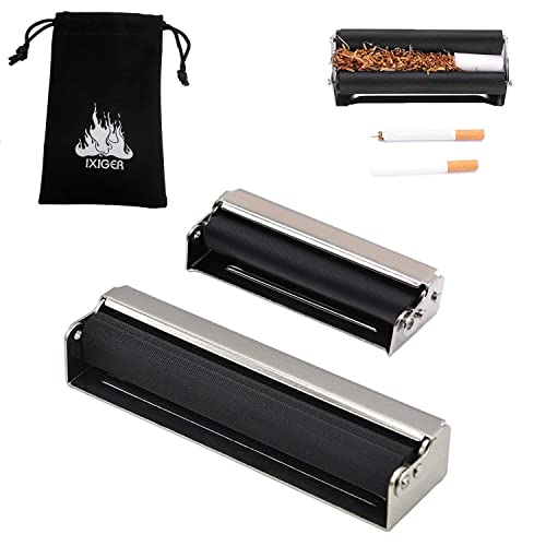 VOVCIG Tabakroller,Cigarette machine,joint drehmaschine,2 in 1 Zigarettenstopfmaschine,70mm+110mm zigarettenroller,Wird mit einer schwarzen Tasche geliefert.