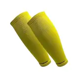 TAPEDESIGN - "TUBES" 1 Paar Fußball Stutzen (ohne Socken) Gelb für Damen, Herren & Kinder - Fussball Sleeves für Schienbeinschoner - Fussball-Stutzen Knie lang - Fußball-Strümpfe (One-Size)