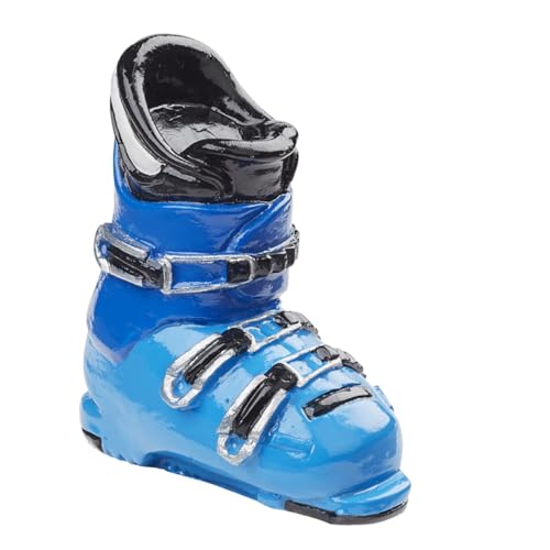 CREATIV DISCOUNT Miniatur-Skistiefel, Größe ca. 4 cm, blau