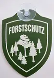 vielesguenstig by Robby Wanka Schild mit Saugnapf Forstschutz Forst Forstarbeiter Forstbetrieb Wald Auto Windschutzscheibe
