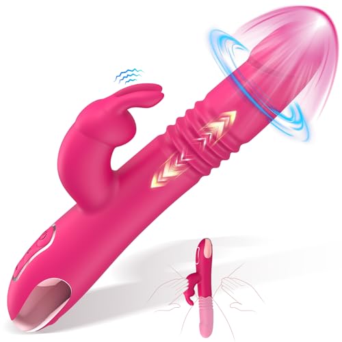 Vibration für Frauen Vibratorensets für Frauen Klitoris, Sex Spielzeug für Die Frau Vibrator, Diloschwanz für Frauen Stoßfunktion Sexspielzeug Sex Toys, Rabbit Vibratoren G Punkt Sex Toyset für Woman