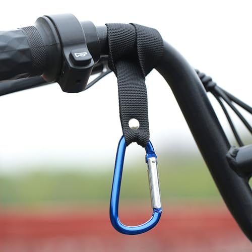 Sileduove Aluminium-Karabiner-Clips, Haken aus Aluminiumlegierung für lange Lebensdauer, verschleißfest und hohe Temperaturen (A blau)