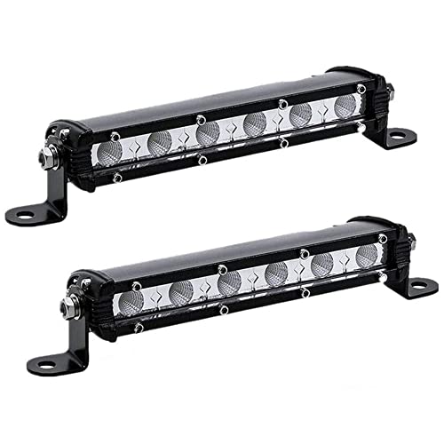 AnTom 18cm Led Rückfahrscheinwerfer Traktor, 18W Wasserdicht Led Arbeitsscheinwerfer Flach Strahler 12V für Motorrad Traktor Pickup Jeep Campervan