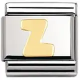 Nomination Composable Classic Buchstaben Edelstahl und 18K-Gold (Z) 030101