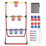 Bean Bag Toss Game Toys, Throwing Basket Toss Game, Cornhole Bean Bag Game Set, Backyard Bean Bag Toss Game, Lightweight Ladder Throw Balls Game, Cornhole Bean Bag Toss Game