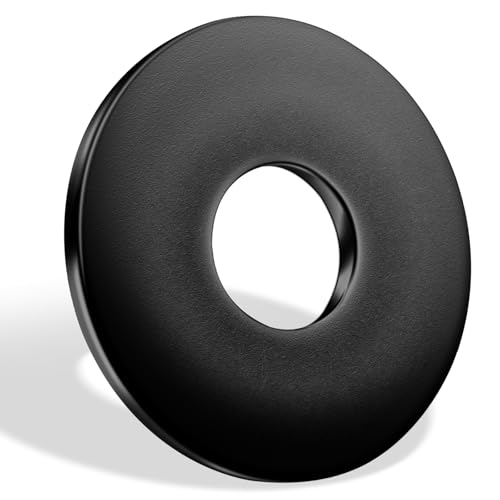 Jeboler Unterlegscheiben M6 Schwarz, 25 Stück Edelstahl Beilagscheiben DIN 9021 A2 V2A Karosseriescheiben Groß Flach Unterlegscheiben, Rostfreie Flat Washers für Schrauben & Muttern & Gewindestange