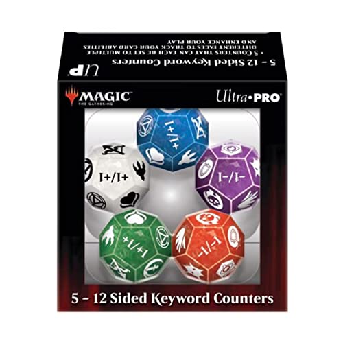 Ultra Pro 12-Sided Keyword Counters for Magic: The Gathering (5)