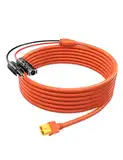 Solarstecker auf XT60 Stecker 5 Meter Solarpanel Kabel, Solarladekabel Solarkabel, 12AWG Kompatibel mit EF DELTA 2 und River Pro MAX Powerstation 757 Powerhouse Solar Generator Solarpanel (5 m)