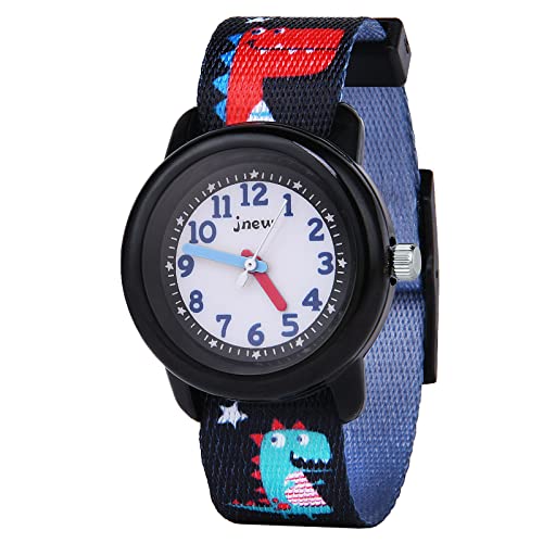 Vicloon Lern Armbanduhr für Kinder, Jungen und Mädchen, Analog Quarz Uhr, Polyesterband, Wasserdicht 3 ATM, Gut Lesbar, Geschenk