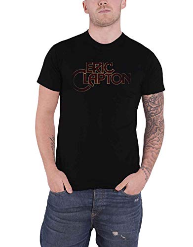 Eric Clapton T Shirt Big C Retro Vintage Logo Nue offiziell Herren