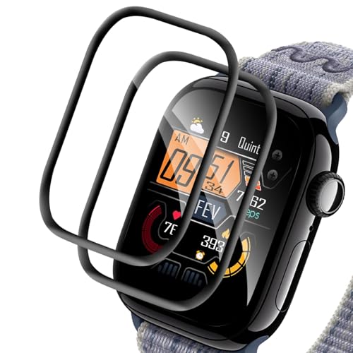 Carantee 2 Stück Schutzfolie für Panzerglas für Apple Watch Series 10 42mm Folie, Ultraklarem Series 10 42mm Displayschutzfolie, Bläschenfrei Transparent Schutzglas für Apple Watch Series 10 42mm