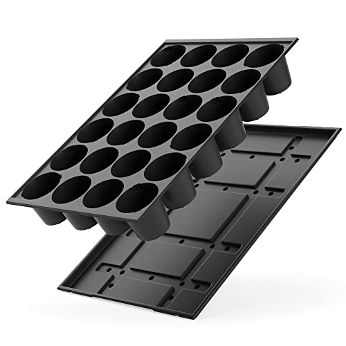 We-Ball Anzuchtschale 24er Set Quickpot Pflanzschale Set mit Untersetzer Anzuchtplatte